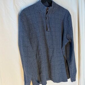 Jos. A. Bank Blue Zip Up Sweater
